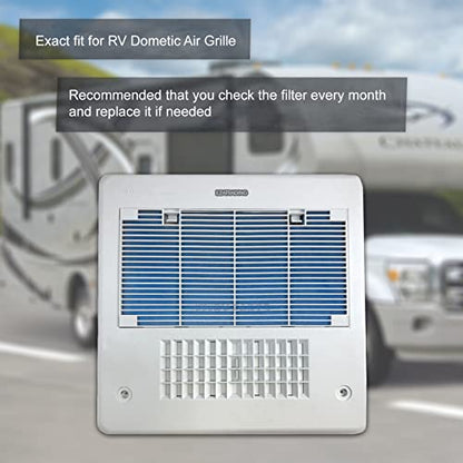 RV Air Conditioner Filter - 14" x 7.5" RV AC Replacement Filters For Dometic Air Grille 3313107.103, 3105012.003 MERV 8 Air Filter (6 Pack)