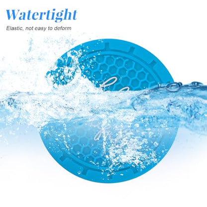 4PCS Car Cup Holder Coaster, Shockproof Anti-Slip Embedded Vehicle Drink Cup Mat, Auto Cupholder Water Bottle Insert Pad Cushion Decor, Universal Fit (Hello Beautiful/Light Blue) - color: Hello Beautiful/Light Blue