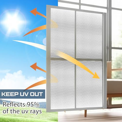 Frienda Rv Window Reflective Cover Camper Insulation Roll, 47.2inchx25ft - size: 47.2inch*25ft