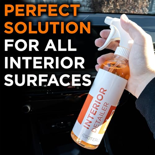 Esoteric Interior Detailer 1 Gallon - Car Interior Cleaner for Plastic, Dashboards | Touchscreen Cleaner | Essential for Your Car Detailing Kit | Fresh Clean Scent | Non Greasy | UV Protection