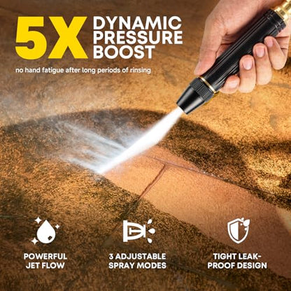LusterAce High Pressure Hose Nozzle, Adjustable Garden Hose Spray Nozzle for Watering Plants, Patio Cleaning and Car Washing, 1 Pack - size: 1 Pack