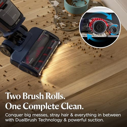 Bissell Pet Hair Eraser DualBrush Upright Vacuum with Two Brush Rolls, DualBrush Self-Cleaning Technology, HEPA Sealed Allergen System, Bright FurFinder Headlights, Lift-Off Pod, 42946 - style: Pet Hair Eraser DualBrush