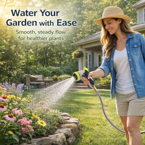 Short Metal Garden Hose 10 ft – 304 Stainless Steel Water Hose Leader, Flexible Hose Extension, Small Lightweight Hose Extender,No Kink Outdoor Hose (10 ft) - size: 10 Feet