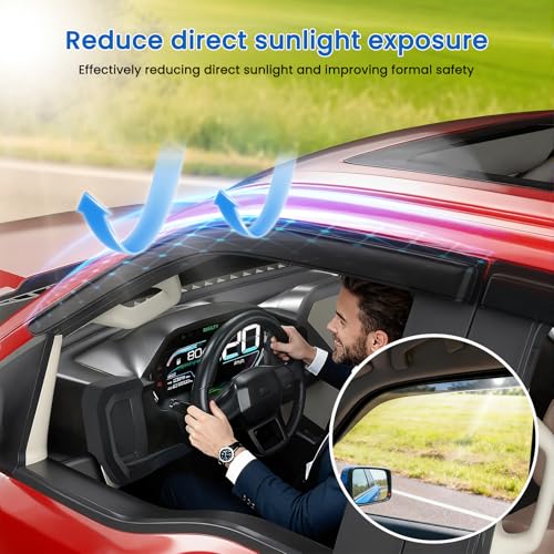 Window Visors Rain Guards Fits 2014-2020 Impala (EXCLUDES Limited) - size: 2014-2020 Chevy Impala