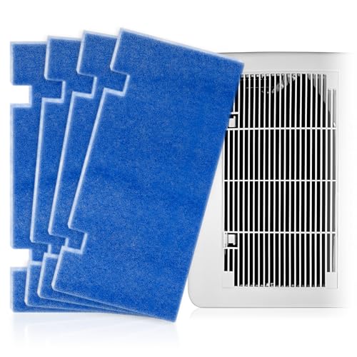 14” x 7.5” RV AC Filter Replacement Filters Compatible with Dometic Duo Therm 3313107.103 3105012.003 Air Conditioner - Blue A/C Unit RV Foam Pad for Camper Grille Travel Trailer, 4 Pack