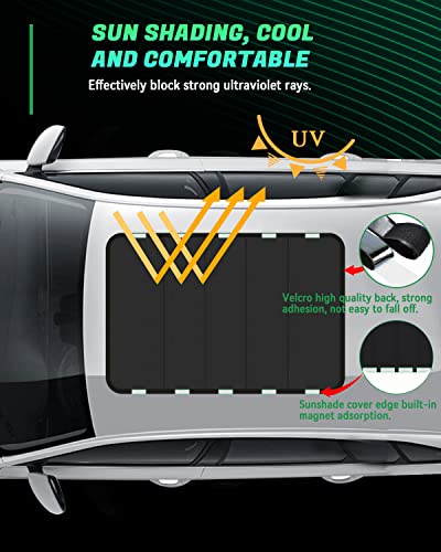 RV Door Shade 25x16, Foldable Blackout Sun Cover UV Protection, Magnetic - size: 25" X 16"