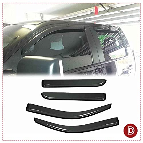 Window Visors Rain Guards for 2009-2014 Ford F150 Supercrew/Crew cab 94155 - size: 4pcs 2009-2014 F-150 SuperCrew Cab (Outside Mount)