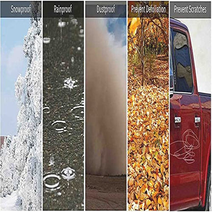 Pickup Truck Cover Universal All Weather Heavy Outdoor Replacement for Pickup Truck up to 230 L x 75 W x 65 H Inch - size: 230 L x 75 W x 65 H Inch