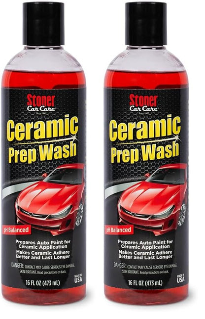 Stoner Car Care 91113 Ceramic Prep Car Wash Soap Removes Waxes, Sealants, Glazes, and Old Coatings to Prepare Automotive Paint for Ceramic Applications, Safe for All Finishes, 16 Fl Oz, Pack of 2 - size: 16 Fl Oz (Pack of 2)