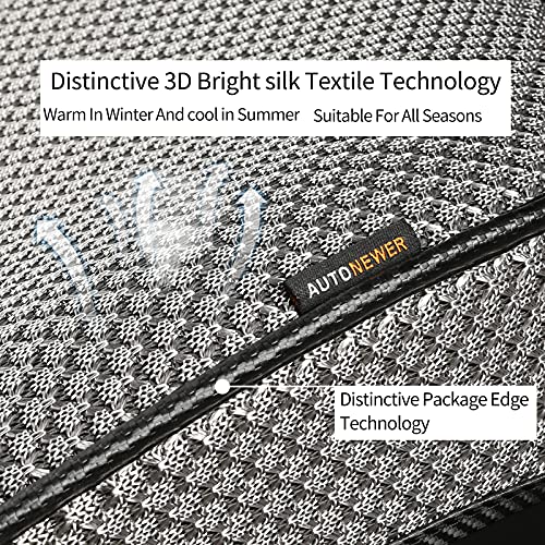 Auto Newer Breathable Universal Four Seasons Car Seat Covers，Luxury Car Seat Cushion ，Protectors for Front Seat Bottoms,Compatible with 95% Vehicles， Fit for Cars Truck SUV Sedan (Grey,1PC) - color: Grey-1PCS